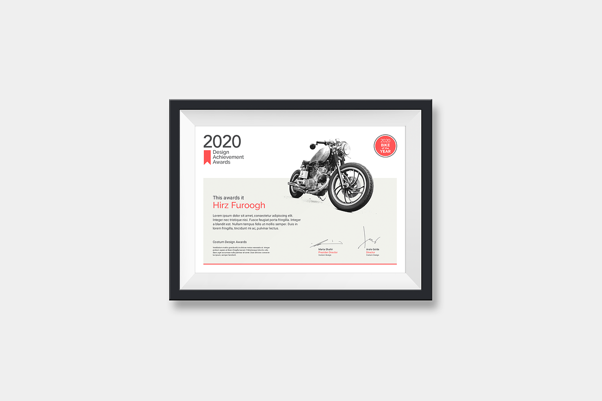 Auto Certificates, a Stationery Template by silukEight (Photo 2 of 7)