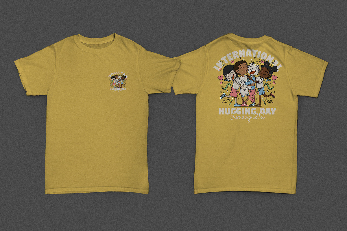 Happy Multicultural Kids Hugging, a Branding & Logo Template by Judsart (Photo 2 of 3)
