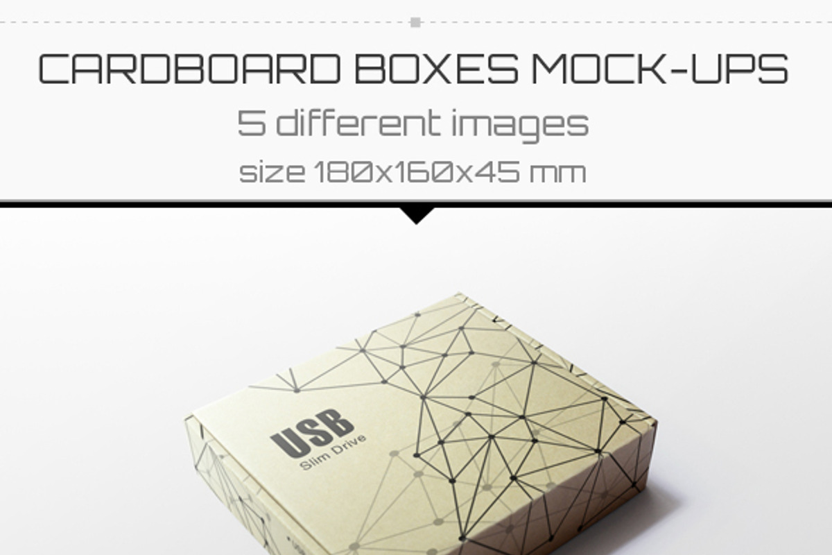 Box Mock-up, a Cups & Container Mockup by resumetemplathttps://d3es (Photo 4 of 7)