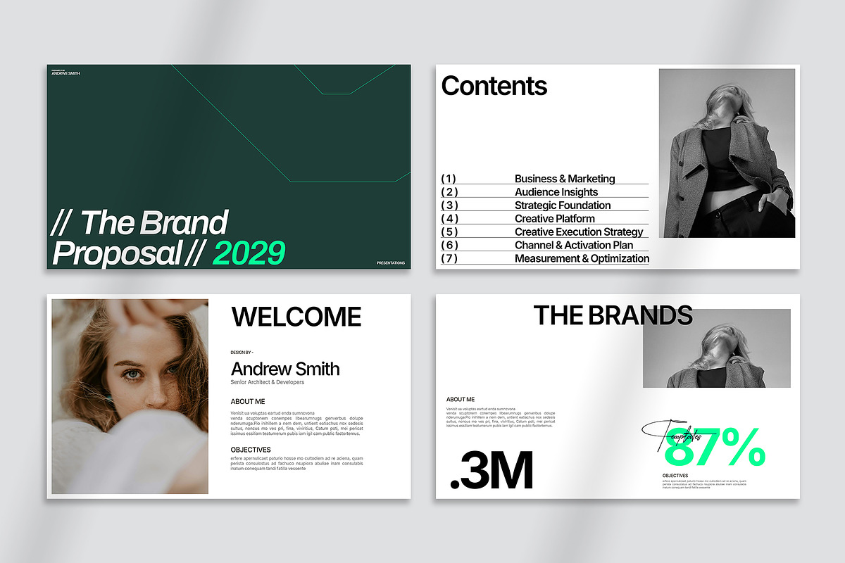 Brand Proposal Presentation Template, a Presentation Template by Oriofix (Photo 5 of 9)