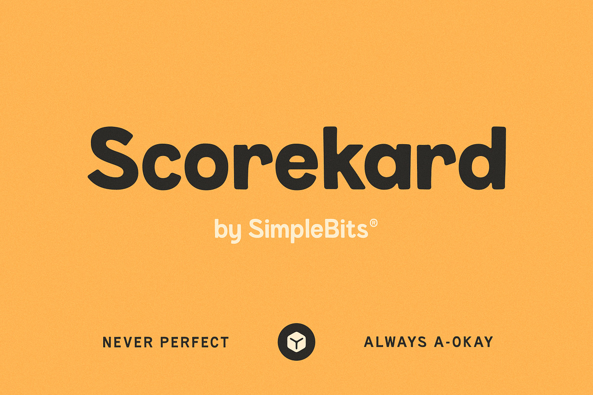 Scorekard — An imperfect sans, a Sans Serif Font by SimpleBits® (Photo 1 of 7)