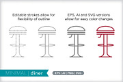 Minimal diner icons, an Outline Icon by Picture Window (Thumbnail 5 of 5)