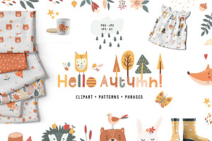 Cute graphics fall, florals, animals