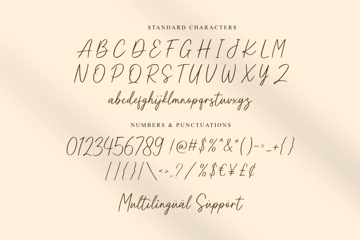 Purelines - Calligraphy Font, a Script Font by Suby Studio (Photo 8 of 9)