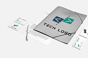 Tech Modern Business Logo Template, a Branding & Logo Template by Premium Digital Templates (Thumbnail 2 of 3)