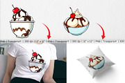 Sundae Delight Clipart, a Graphic by Artnoy (Thumbnail 3 of 5)
