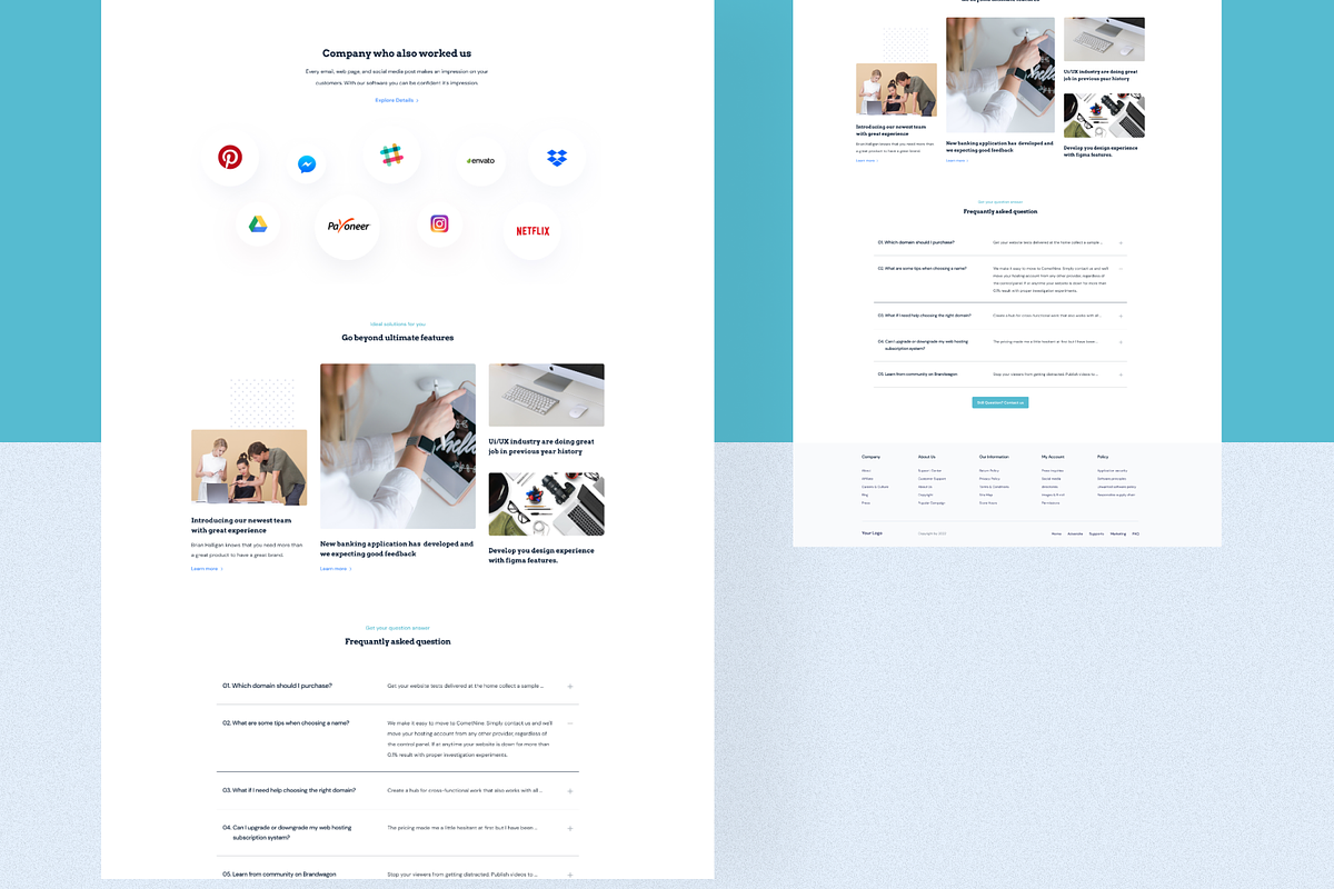 Digital Agency Web Landing Page, a Landing Page Template by KreyaParekh (Photo 3 of 4)