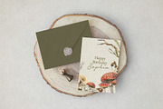 Mushroom Watercolor Clipart Set, an Illustration by STUDIO CABINET (Thumbnail 6 of 6)