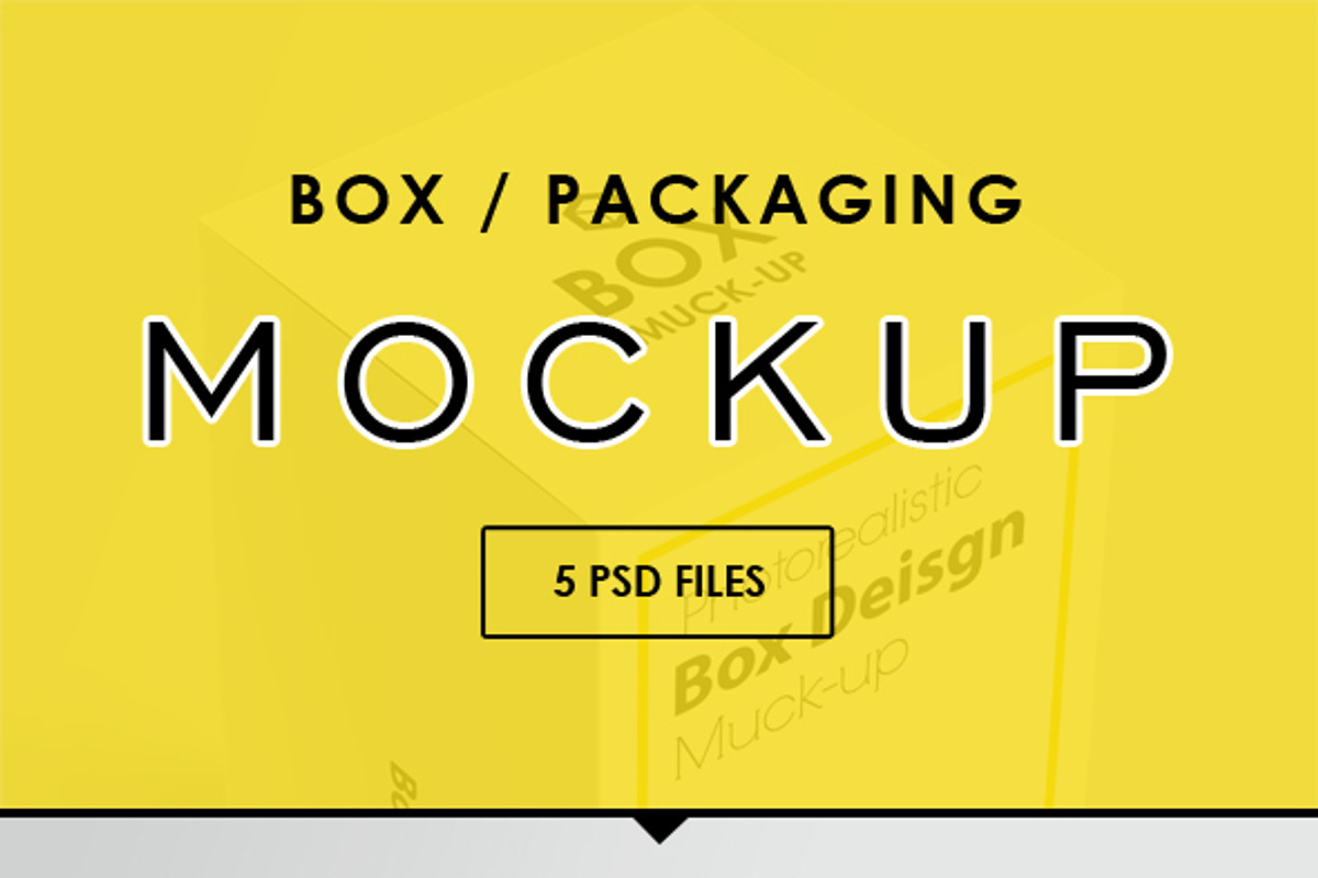 Box Mock-up, a Cups & Container Mockup by resumetemplathttps://d3es (Photo 6 of 7)
