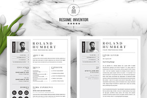 1 Page Resume Template / CV Design