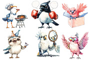 Funny Australian Bird Clipart, an Illustration by Watercolor design (Thumbnail 5 of 5)