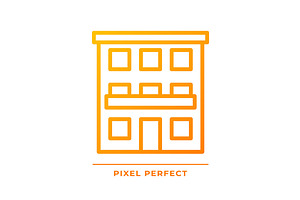Condominium pixel perfect gradient, an Icon by IMG Visuals