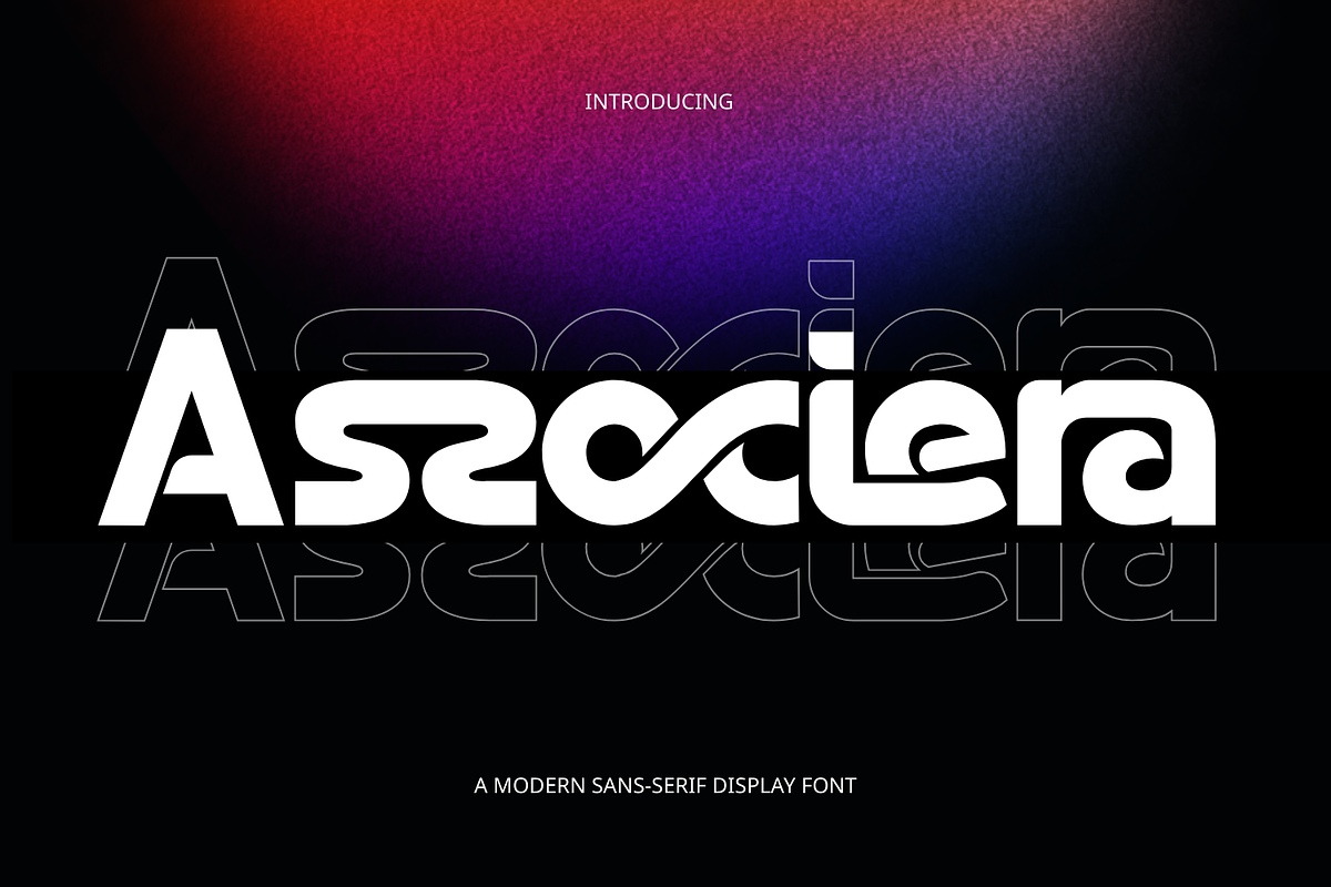 Associera - Unique Sans Font, a Sans Serif Font by 177Studio (Photo 1 of 8)