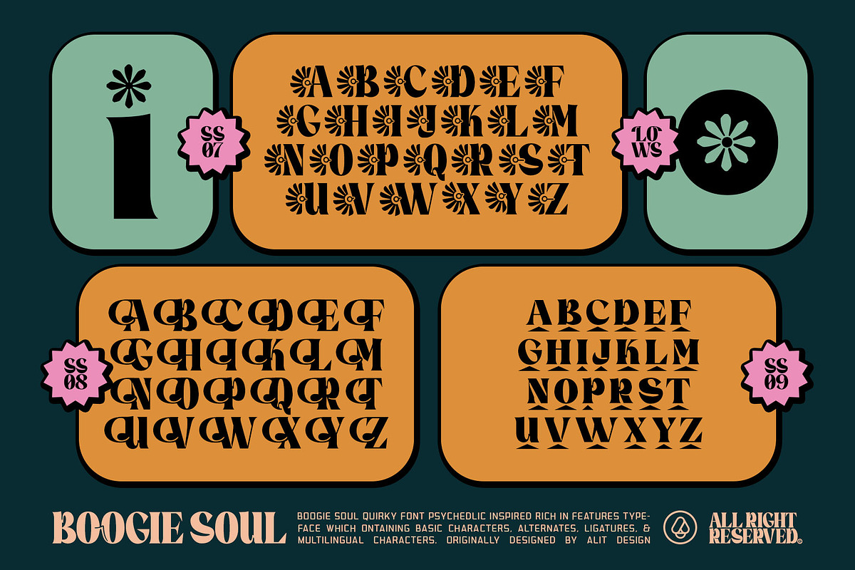 Boogie Soul Typeface, a Serif Font by alit design (Photo 16 of 18)