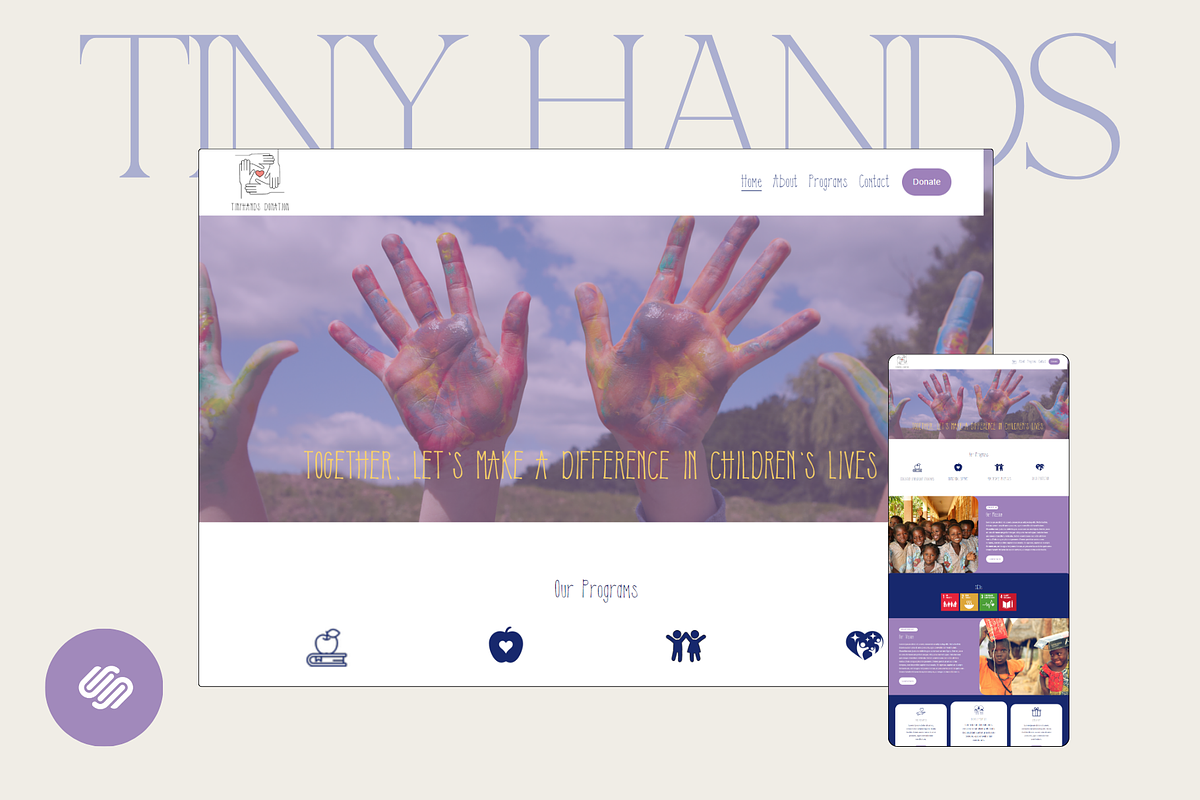 Non-profit Squarespace 7.1 Template, a Squarespace Template by Beliveart (Photo 1 of 5)