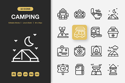 Camping Icons