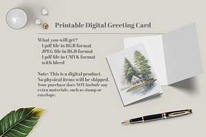 Printable Greeting Card 5 X 7