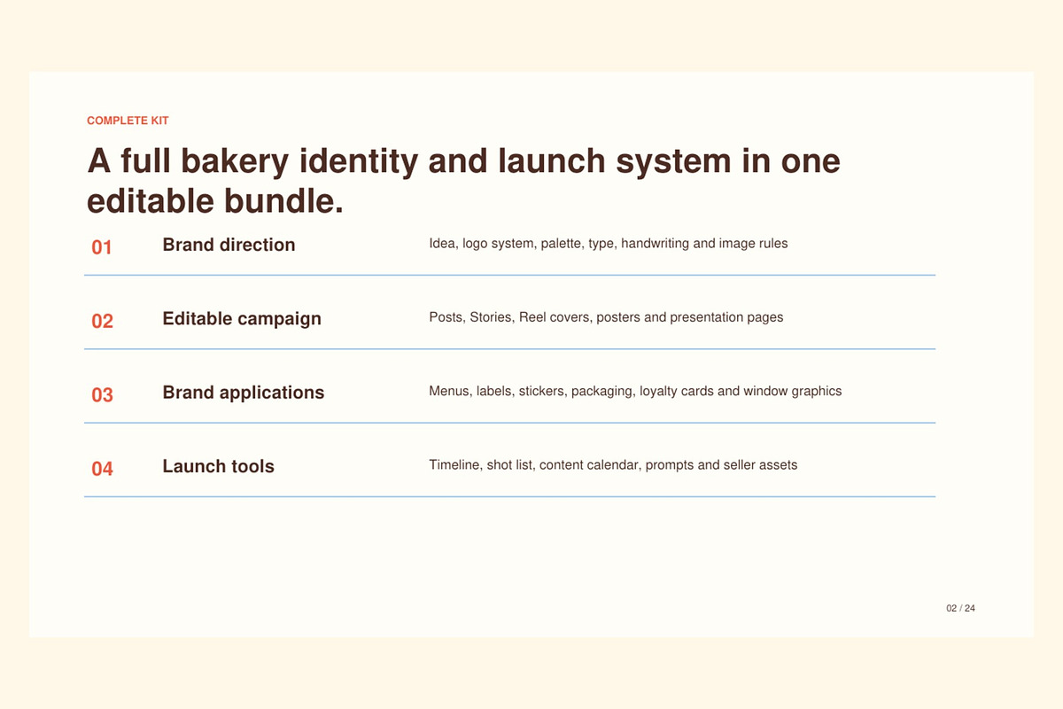Bakery Campaign & Branding Kit, a Marketing Template by Dani Shami (Photo 2 of 8)