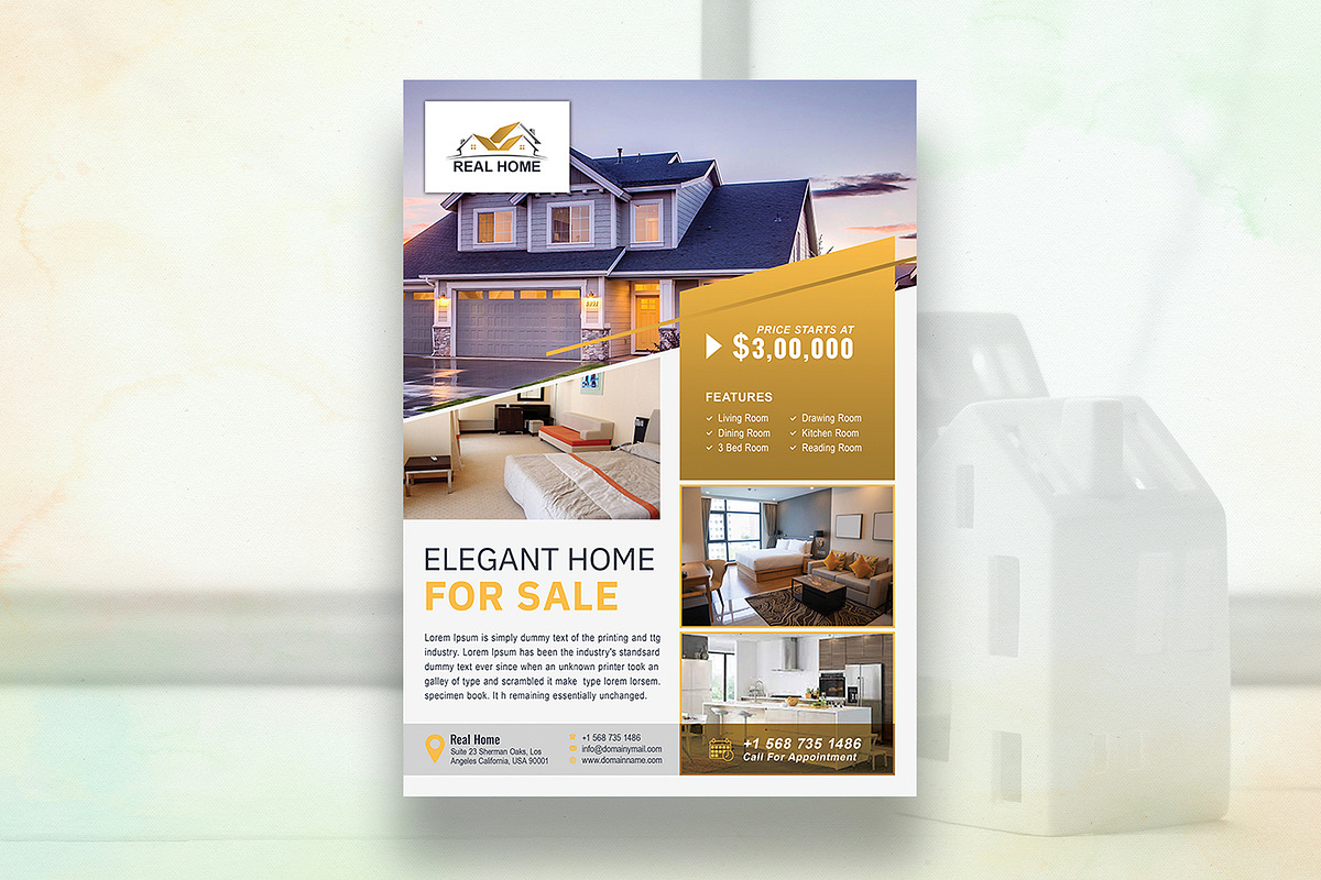 Real Estate Flyer, a Flyer Template by DesignDevisers (Photo 3 of 10)