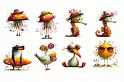 Whimsical Summer Clipart, an Illustration by Designworld (Thumbnail 2 of 8)