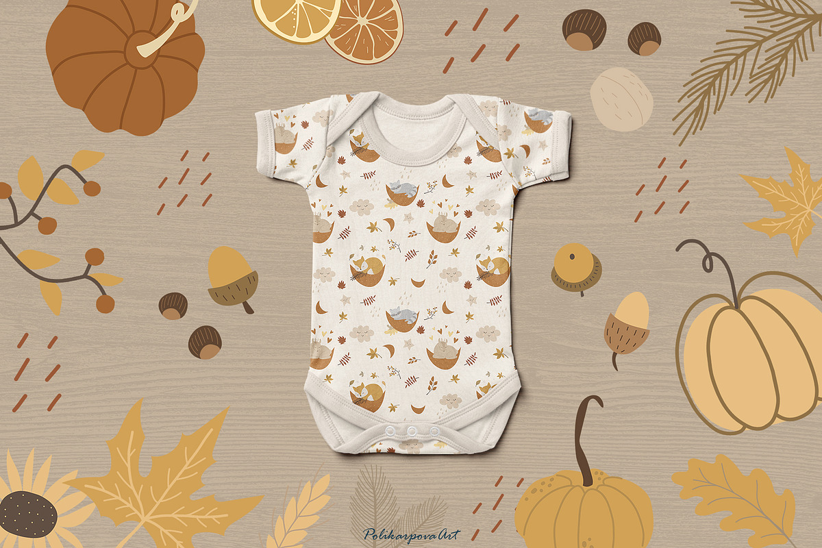 Autumn baby woodland animals, an Animal Illustration by polikarpovaart (Photo 8 of 11)