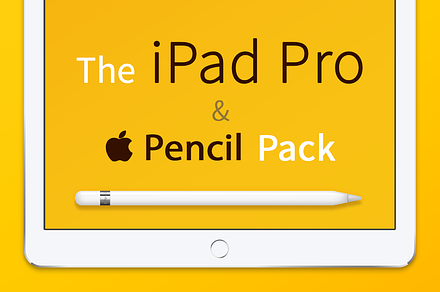 iPad Pro & Apple Pencil Vector Pack