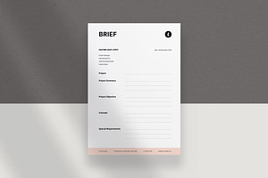 Invoice, Brief And Letterhead Design