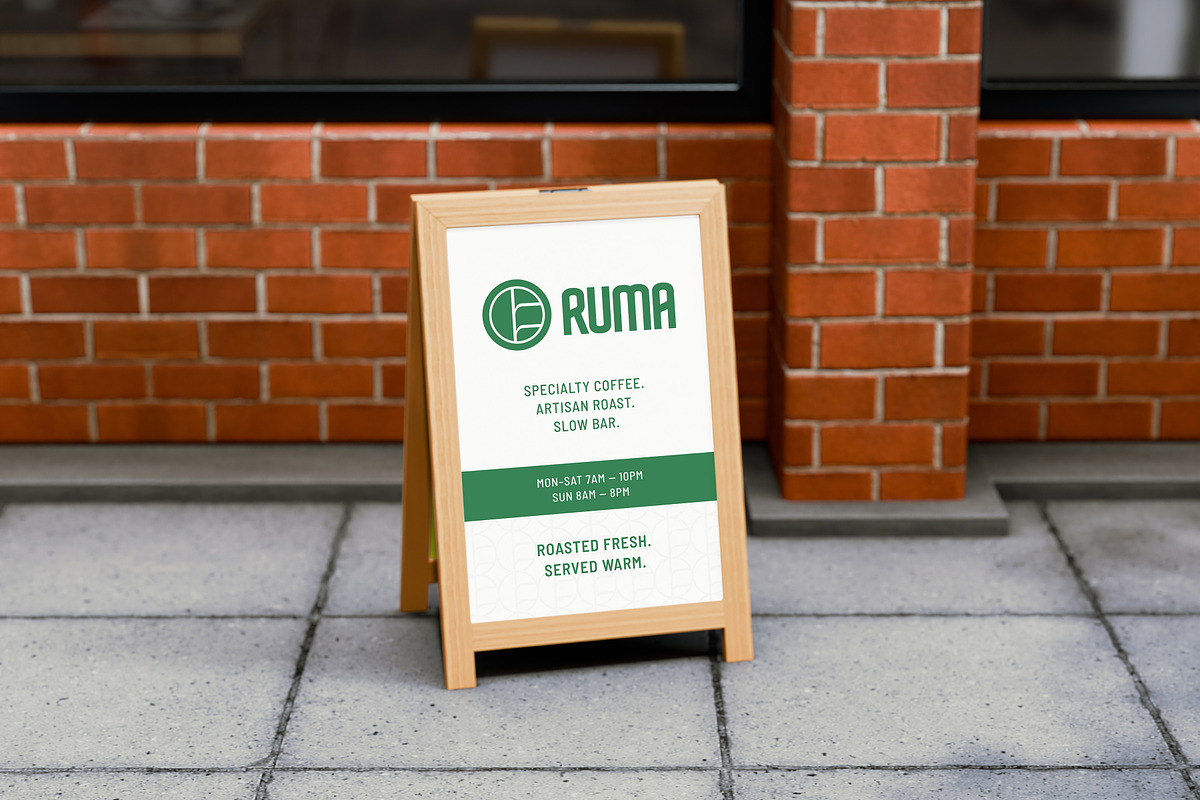 Restaurant Sign Board Mockup, a Product Mockup by SLAB! Design (Photo 4 of 6)