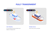 Isometric Transportation Icons, a Duotone Icon by Vectors Market (Thumbnail 3 of 9)