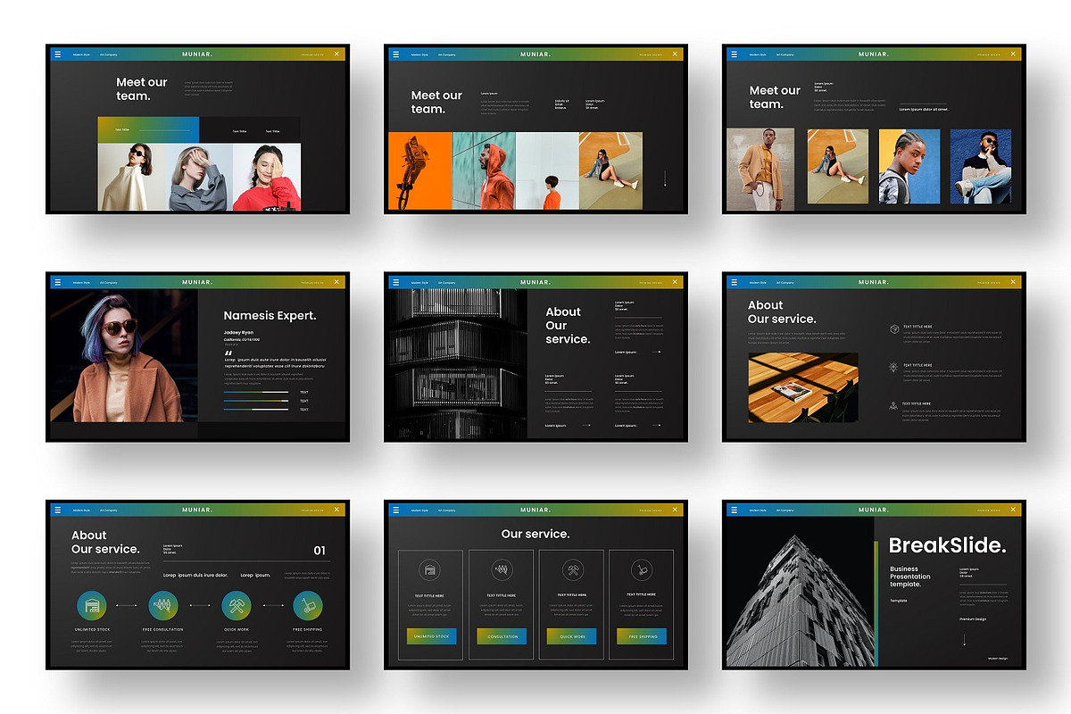 Muniar – Business Keynote Template, a Presentation Template by Dens Creative Studio (Photo 3 of 6)
