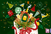 Exploding New Year Envelope, a Decorative Illustration by MISS CHATZ (Thumbnail 3 of 3)