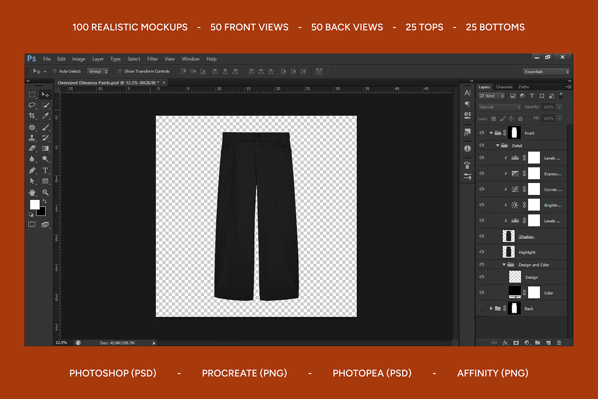 Clothing Brand Kit, Photoshop PSD, a Hoody Mockup by AtelierDuVow (Photo 6 of 10)