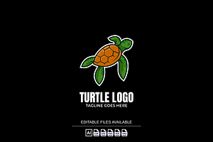 Turtle Simple Mascot Logo