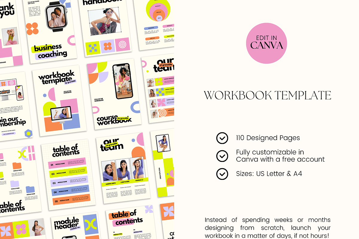 Canva Workbook Template for Coaches, a Magazine Template by Branding Babe Co. (Photo 2 of 10)