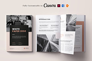 WhitePaper | Canva, Word, InDesign, a Brochure Template by DesVert (Thumbnail 1 of 6)