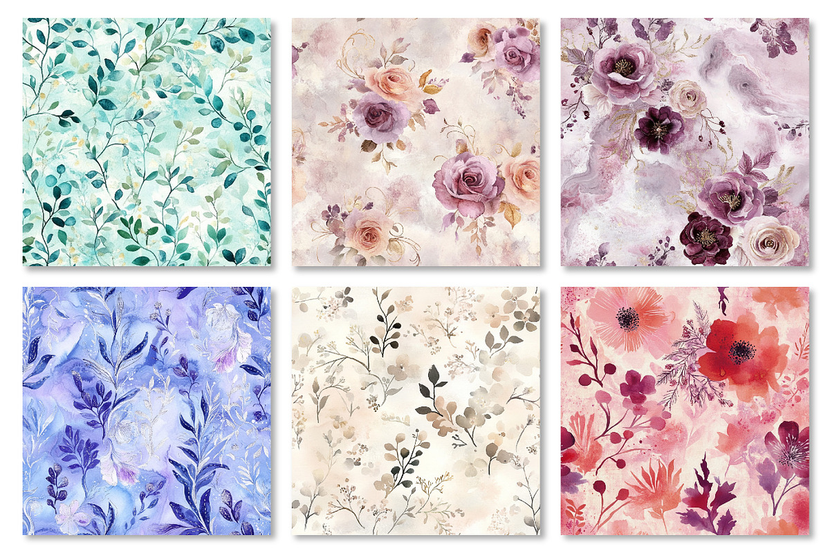 Abstract Watercolor Seamless Pattern, a Texture Graphic by Dream Creation (Photo 6 of 6)