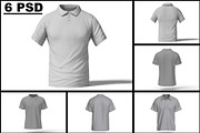 Polo T-Shirt Mockup, a Shirt Mockup by mockupbuys (Thumbnail 2 of 14)