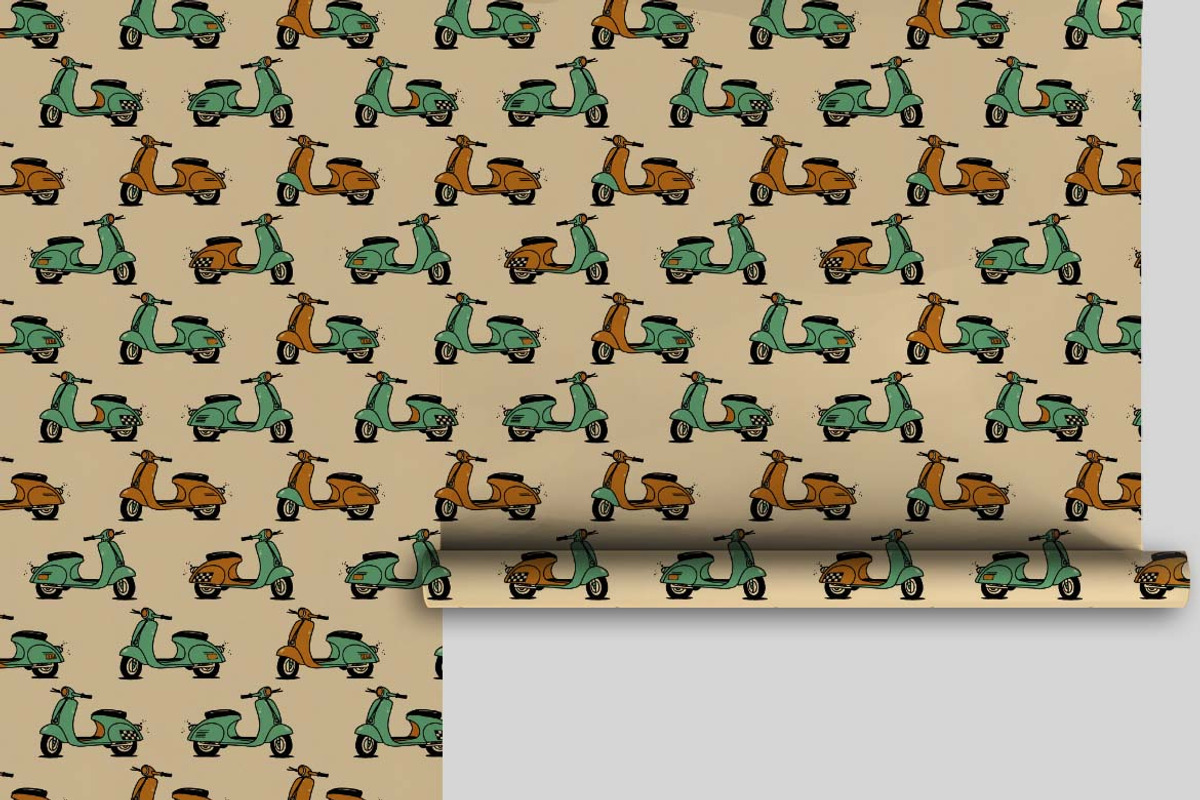 Mid-Century Retro Vehicles Patterns, a Pattern Graphic by one-touch (Photo 14 of 17)