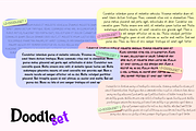 DOODLESET. Font Family., a Handwritten Font by Luxfont (Thumbnail 7 of 8)