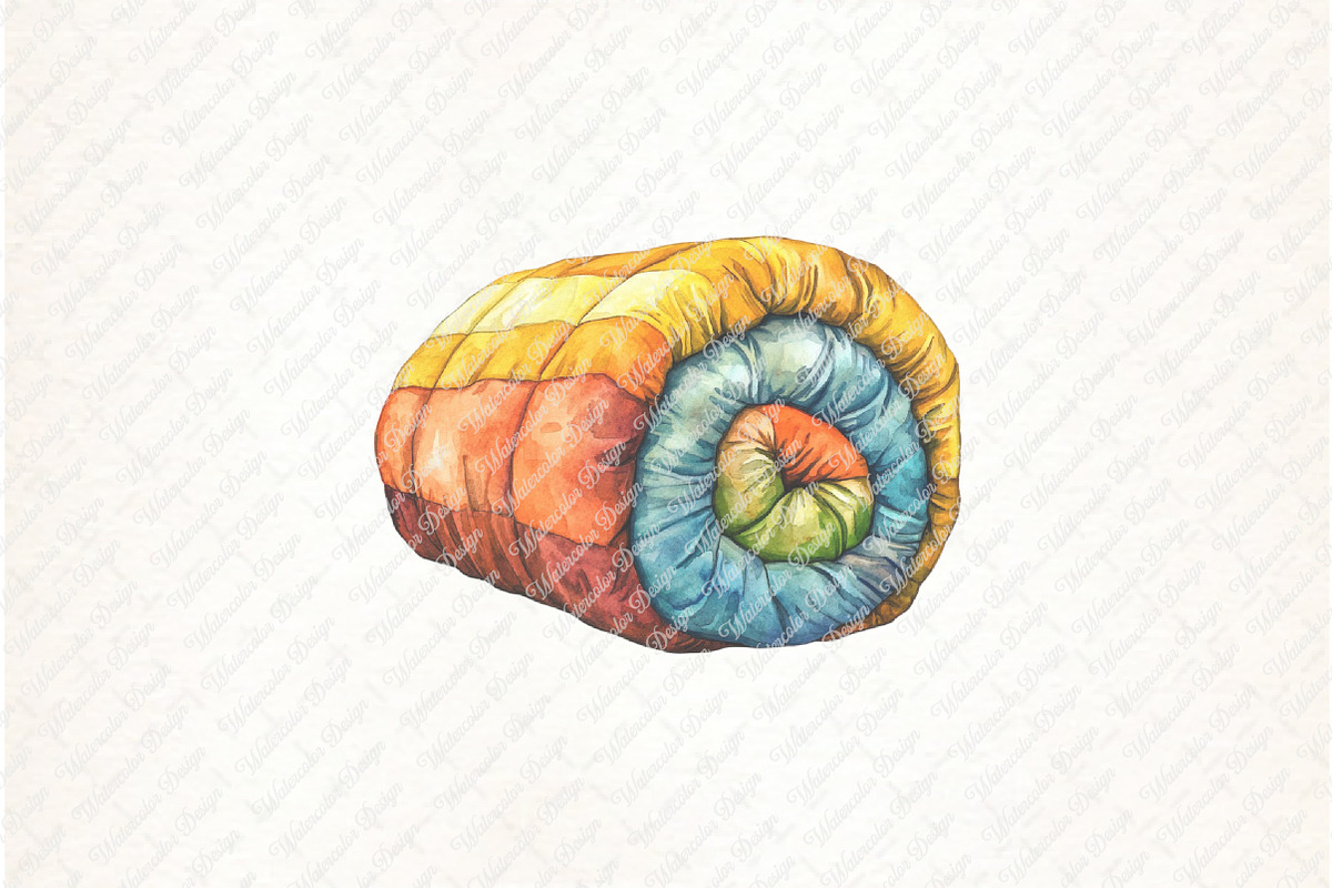 Watercolor Camping Clipart, an Illustration by Watercolor design (Photo 7 of 11)