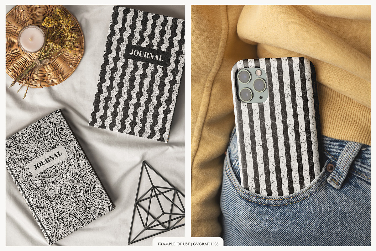 Linocut Patterns, a Pattern Graphic by GVGraphics (Photo 12 of 15)