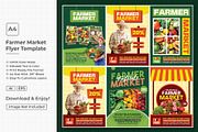 Farmer market flyer template bundle, a Flyer Template by Yunus Ahmad (Thumbnail 1 of 4)