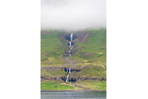 Low clouds over the mountains, a Nature Photo by Backyard Stock