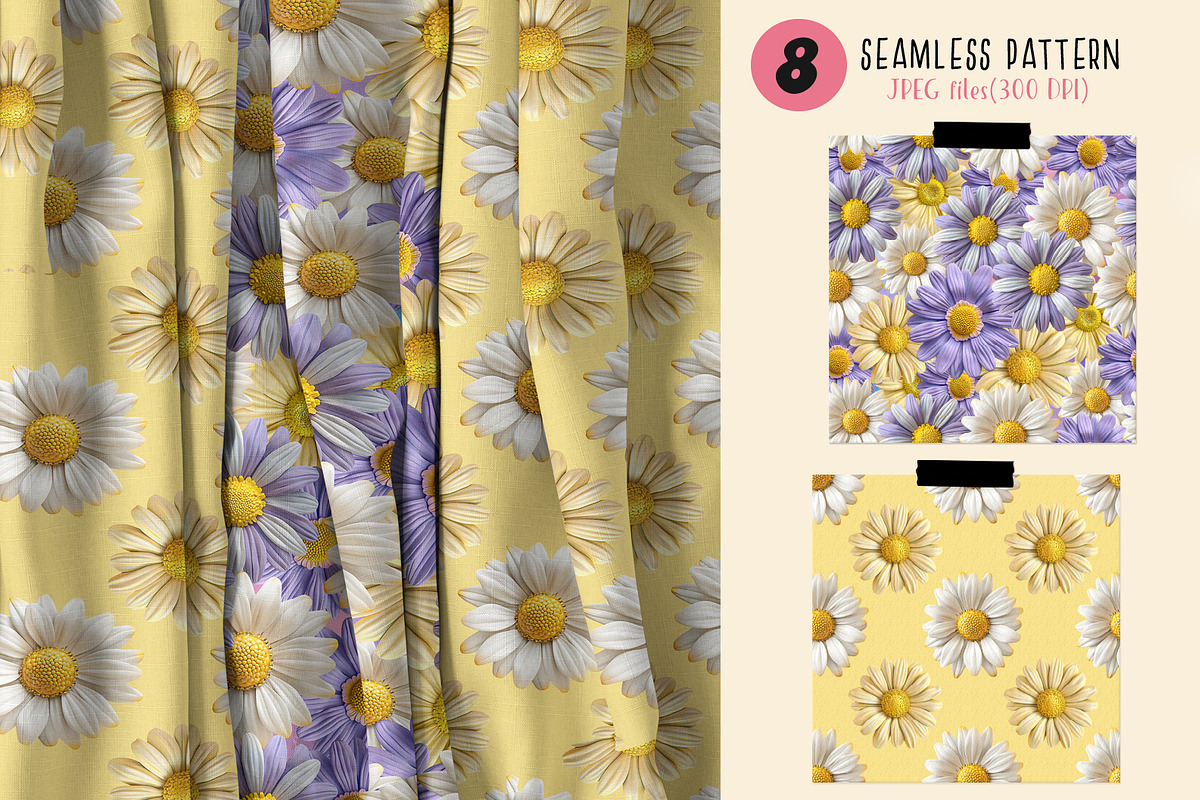 3D PNG Flower clipart and patterns | Creative Market