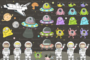 The Astronaut & Friends clipart set, an Illustration by Kumame (Thumbnail 5 of 5)