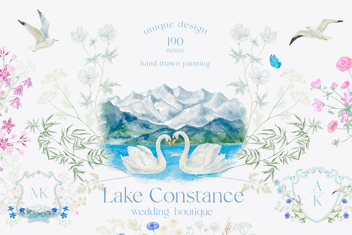 Lake Constance. Wedding Boutique, a Seasonal Illustration by Designwork (Photo 1 of 16)