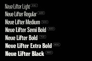 HN Neue Lifter, a Sans Serif Font by Hora Nocte (Thumbnail 4 of 10)