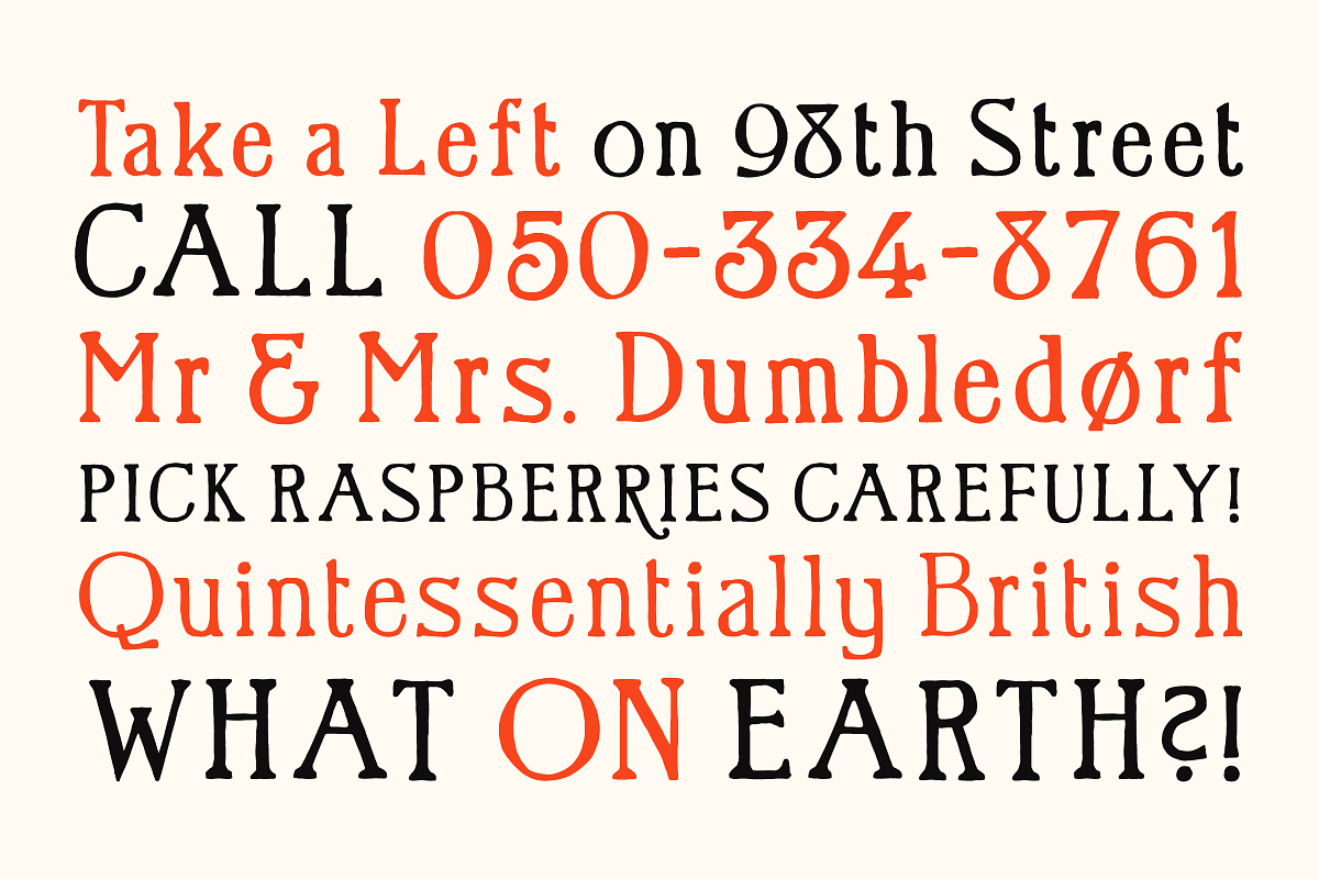 Quarterly - Quirky Handwritten Font, a Serif Font by Tom Chalky (Photo 2 of 10)