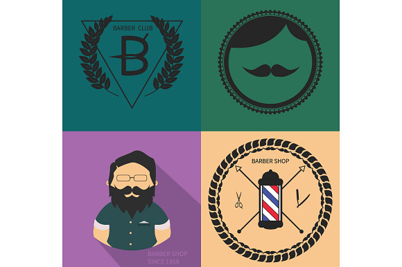 Vintage Barber Shop Logo
