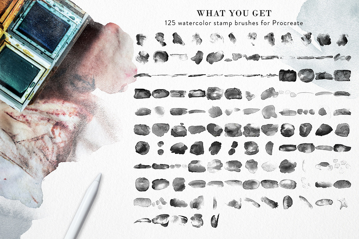 All Procreate Stamp Brushes Bundle, a Brush Add-On by Struvictory.art (Photo 10 of 27)